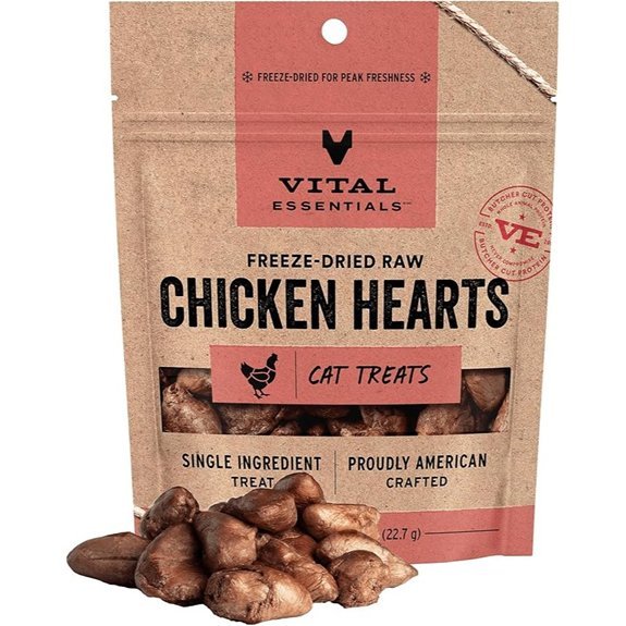 Vital Essentials Chicken Hearts Cat Treats (1 oz)