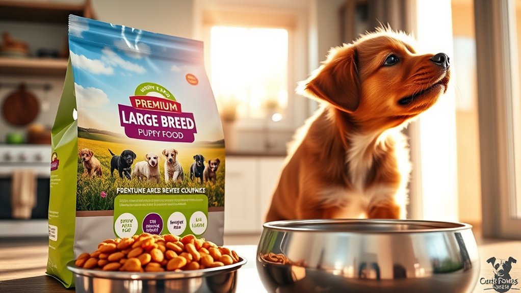 choosing large breed puppy food