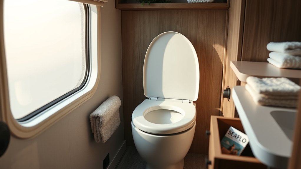 comfortable efficient rv toilets