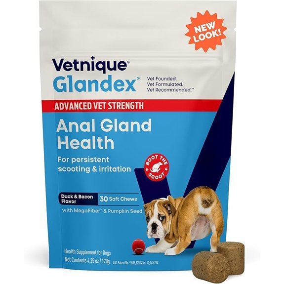 Vetnique Glandex Anal Gland Health Soft Chews for Dogs