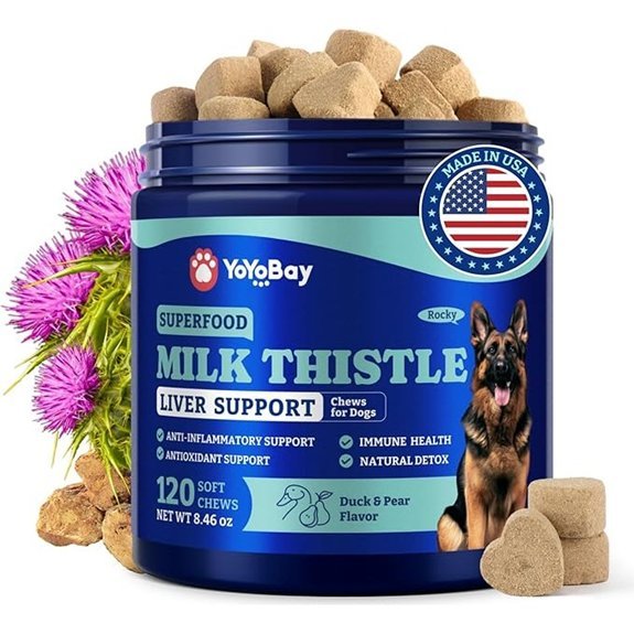 YoYoBay Milk Thistle Liver Support Chews for Dogs