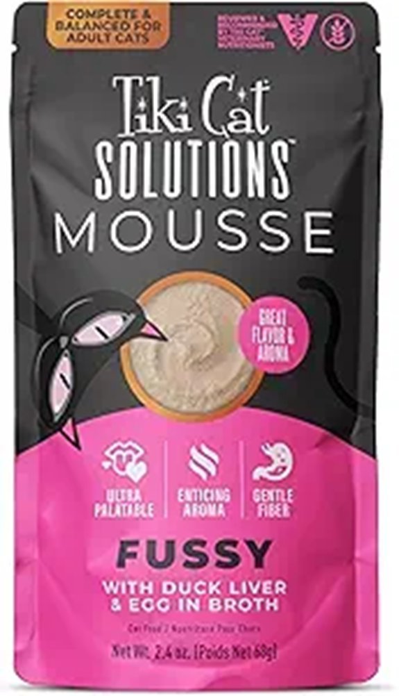 Tiki Cat Fussy Mousse Duck Liver & Egg (12 Count)