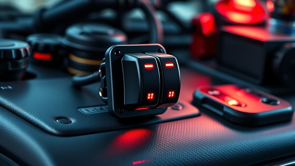 durable illuminated rocker switch