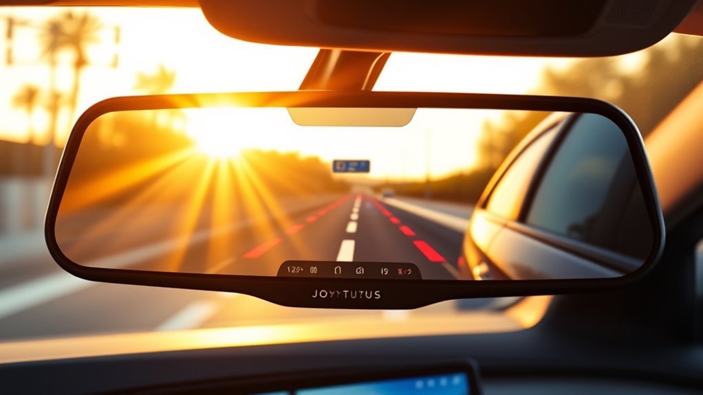 enhanced rear visibility mirror