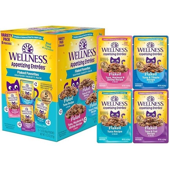 Wellness Flaked Adult Wet Cat Food 8 Pack