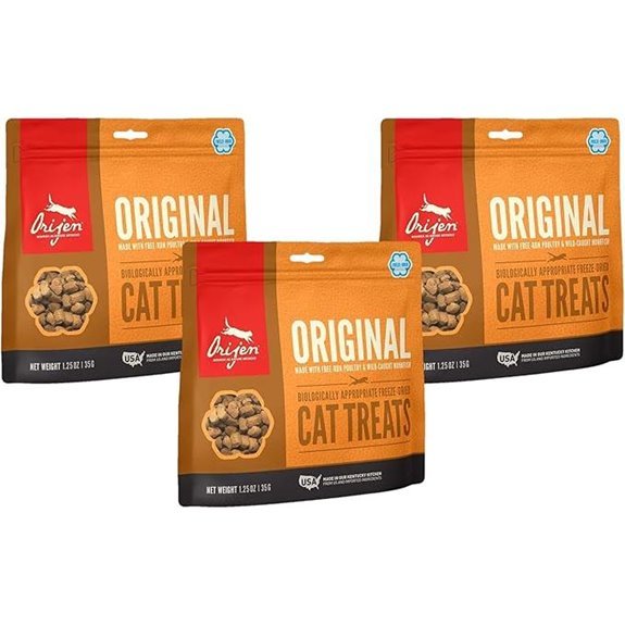ORIJEN Original Freeze-Dried Cat Treats (3 Pack)