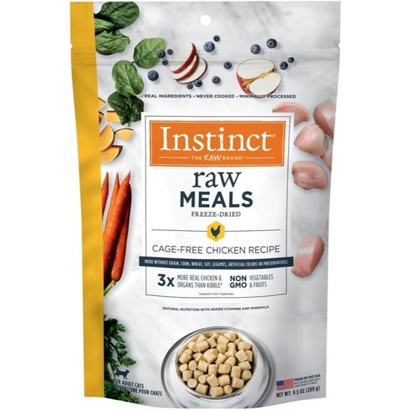 Instinct Raw Meals Freeze-Dried Chicken Cat Food 9.5 oz. Bag