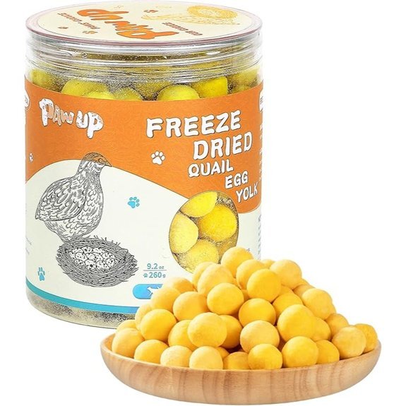 PAWUP Freeze Dried Quail Egg Yolk Pet Treats