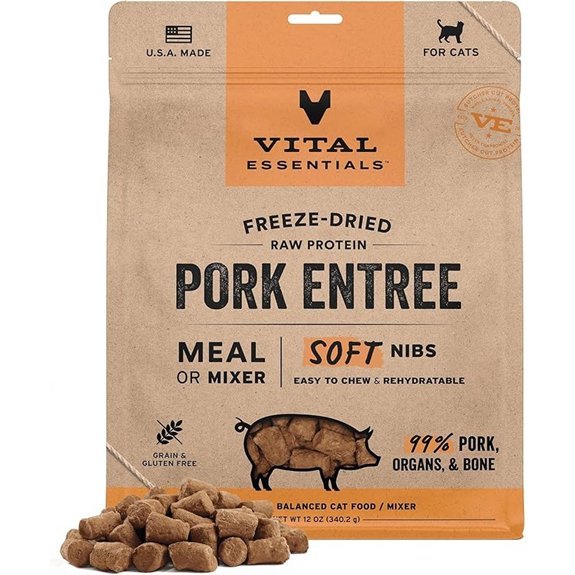 Vital Essentials Freeze-Dried Raw Pork Cat Food