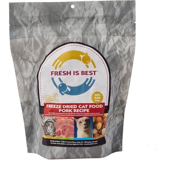 Fresh Is Best - Freeze Dried Raw Cat Food - Pork 8 Ounces