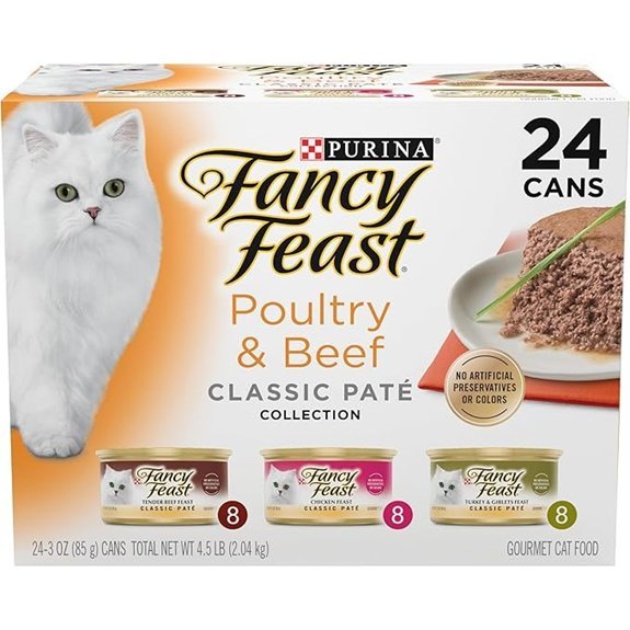 Fancy Feast Grain Free Wet Cat Food Variety Pack