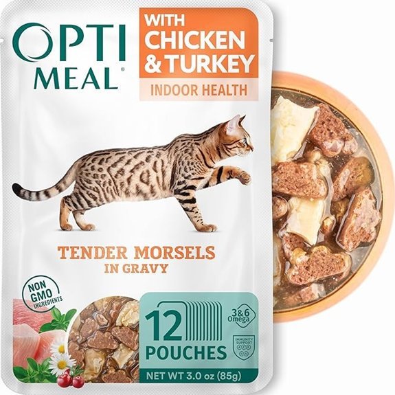 Optimeal Grain-Free Wet Cat Food Pouches (Pack of 12)