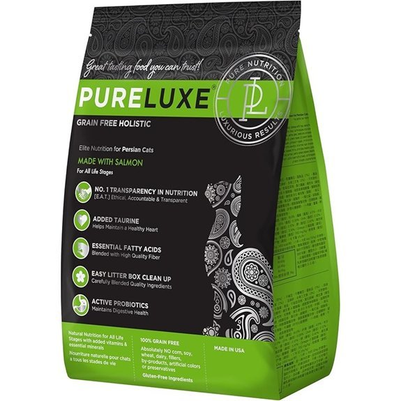 PURELUXE Grain and Gluten Free Cat Food for Persians