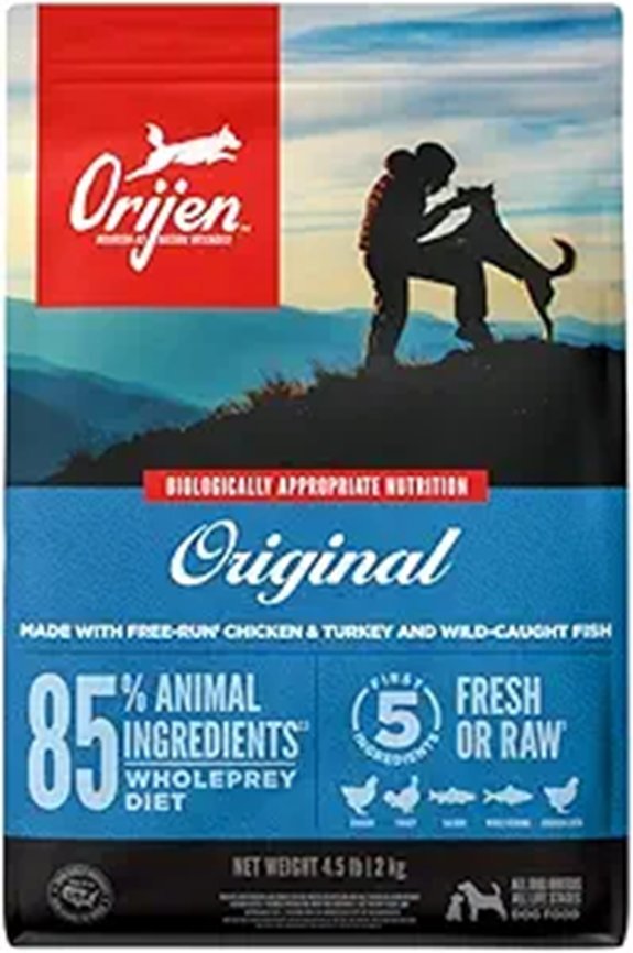 ORIJEN Grain Free High Protein Dry Dog Food Original Recipe 4.5lb Bag