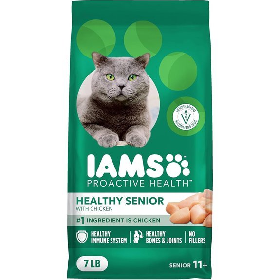 IAMS Proactive Health Healthy Senior Dry Cat Food with Chicken 7 lb. Bag