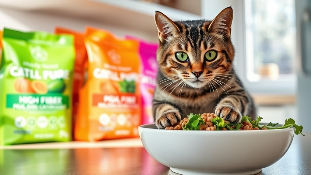 high fiber cat foods