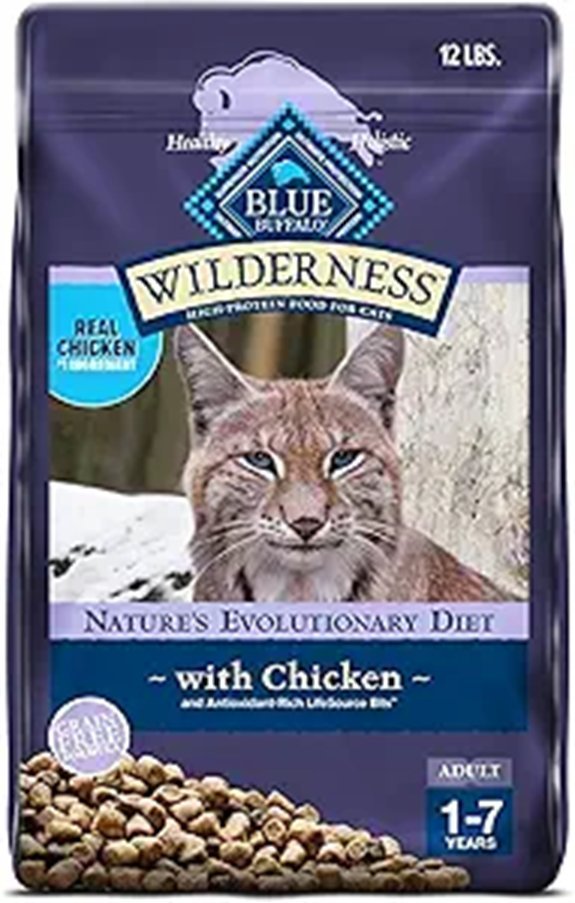 Blue Buffalo Wilderness High-Protein Cat Food (12 lb)