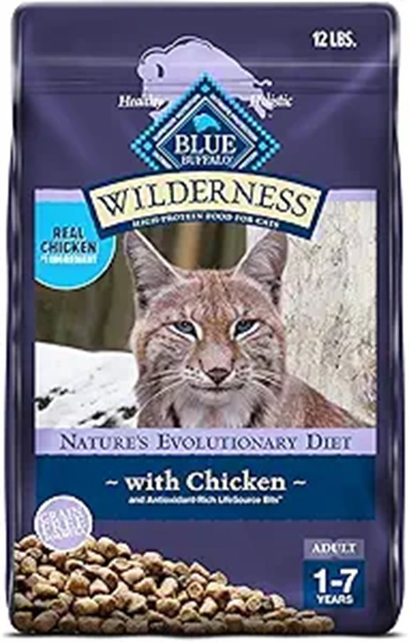 Blue Buffalo Wilderness High-Protein Cat Food (12 lb)