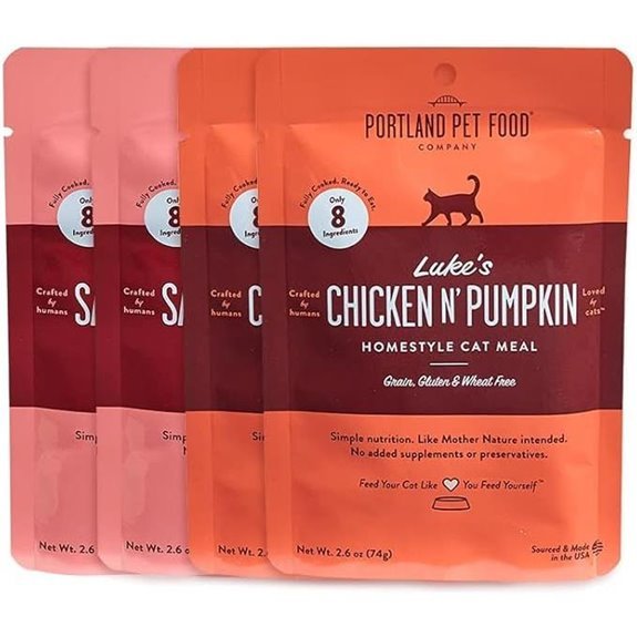 Portland Pet Food Human-Grade Cat Food Pouch Variety Pack