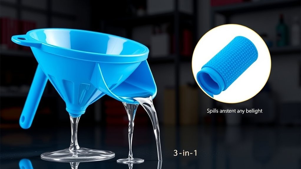 innovative automotive fluid funnel