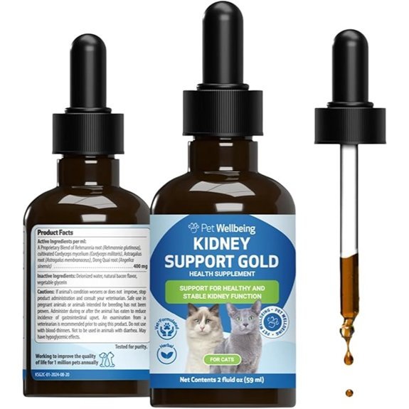 Pet Wellbeing Kidney Support Gold for Cats