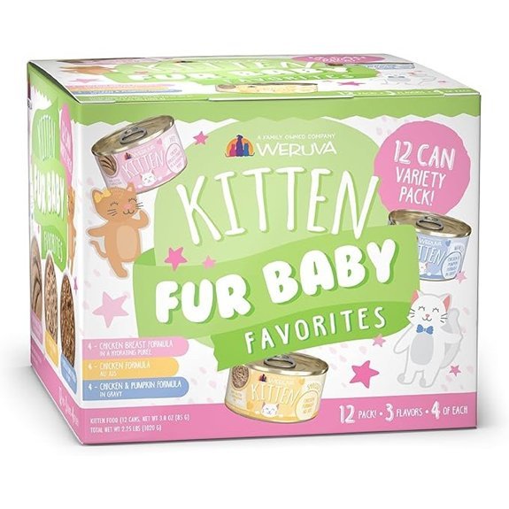 Weruva Kitten Fur Baby Favorites Variety Pack 3oz Can (Pack of 12)