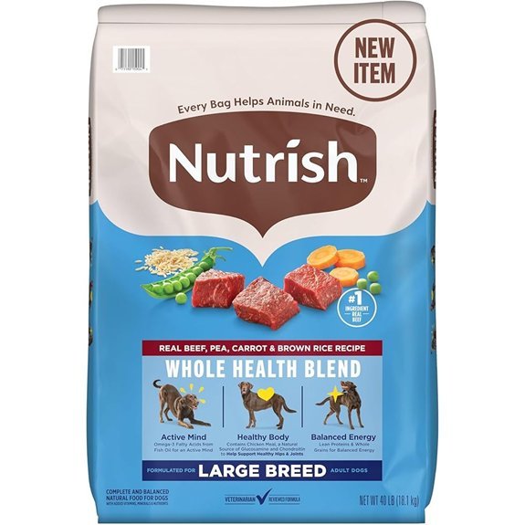 Nutrish Large Breed Real Beef Dog Food (40 lb)