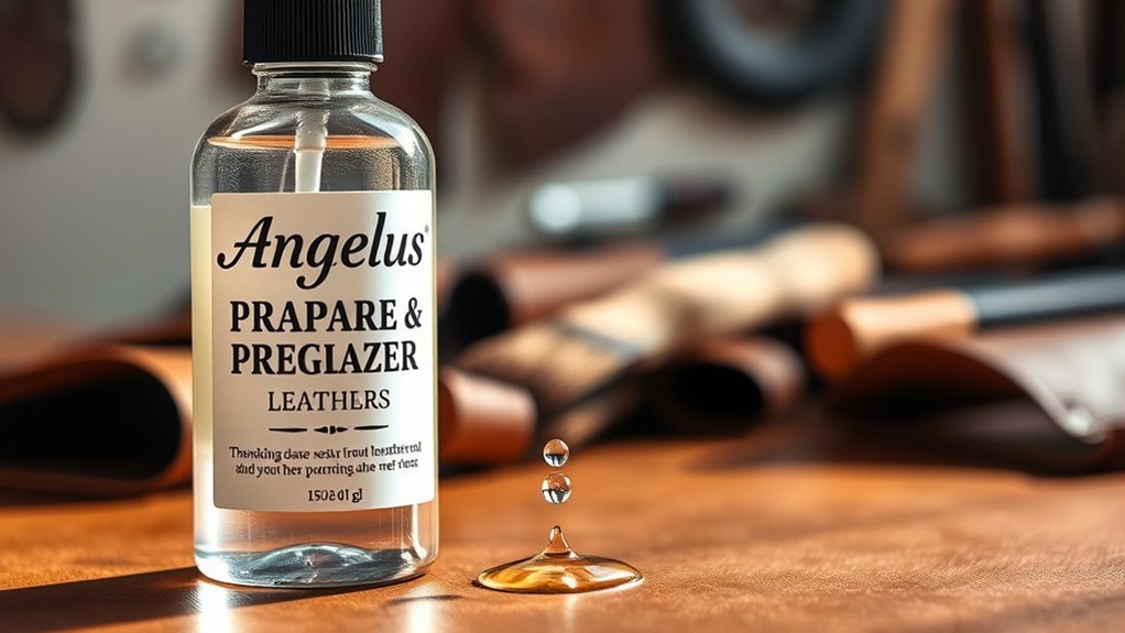 leather preparation and deglazing