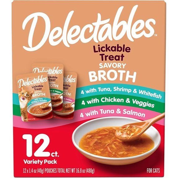Delectables Savory Broths Lickable Cat Treats (12-Count)
