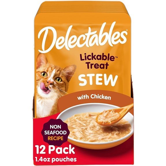 Delectables Chicken Lickable Wet Cat Treats (12-Pack)
