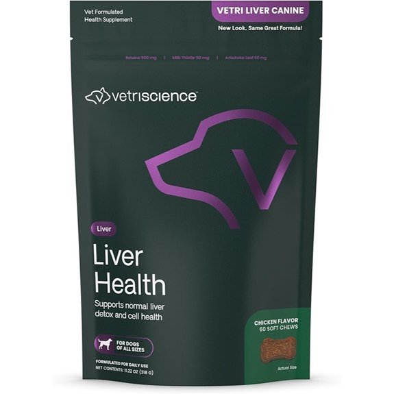 VetriScience Liver Health Chews for Dogs (60 Count)