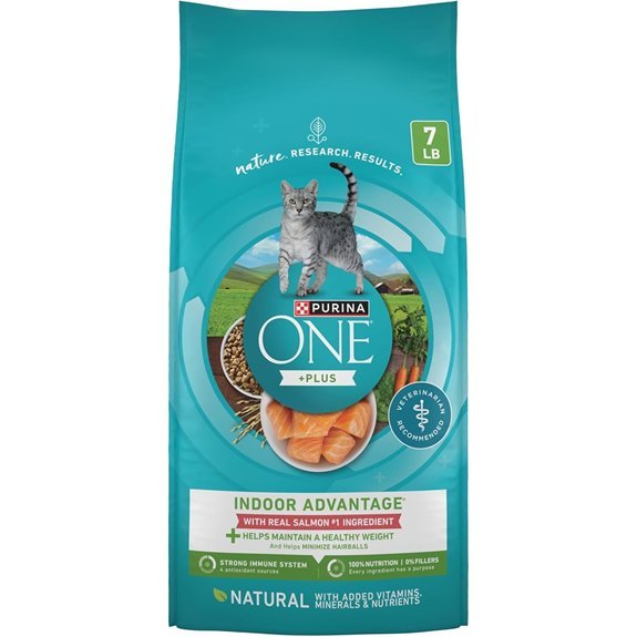 Purina ONE Low Fat Indoor Cat Food with Salmon