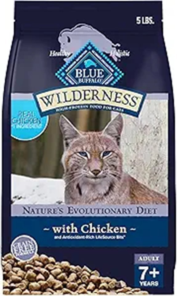 Blue Buffalo Wilderness Mature Dry Cat Food (5-lb)