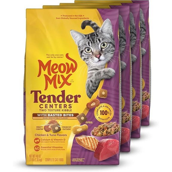 Meow Mix Tender Centers Dry Cat Food (Pack of 4)