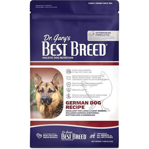 Best Breed German Dog Diet Made in USA [Natural Dry Dog Food]- 4lbs