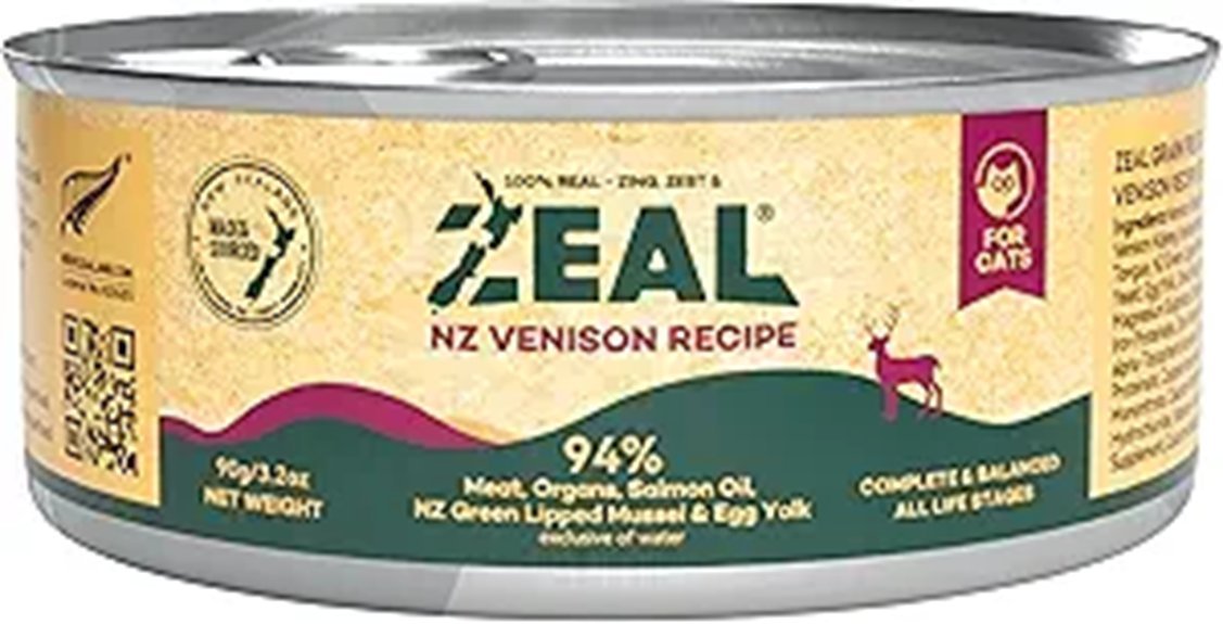 ZEAL New Zealand Wet Cat Food (24-Pack Venison)