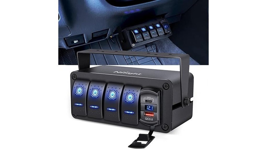 nilight rocker switch box