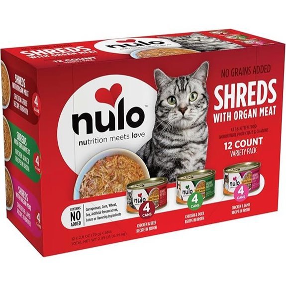 Nulo Real Shreds Wet Canned Cat Food (12 Cans)