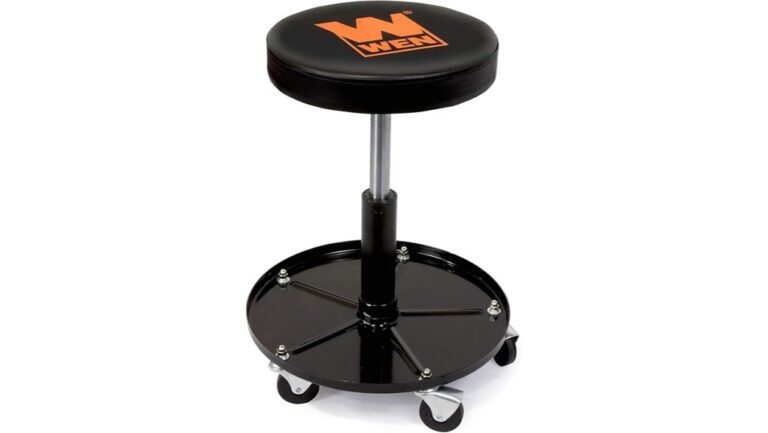 pneumatic rolling mechanic stool