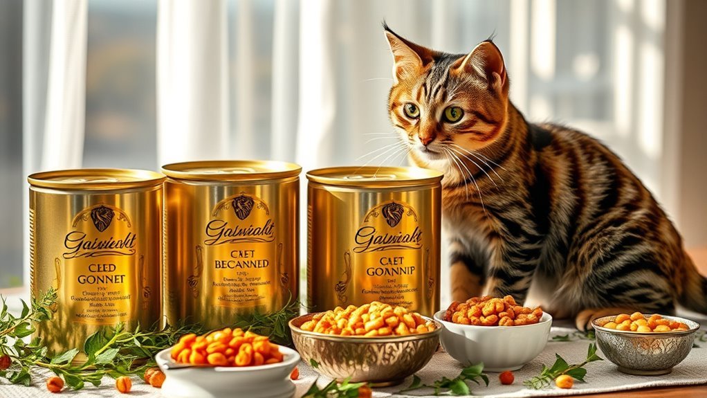 premium cat food selection