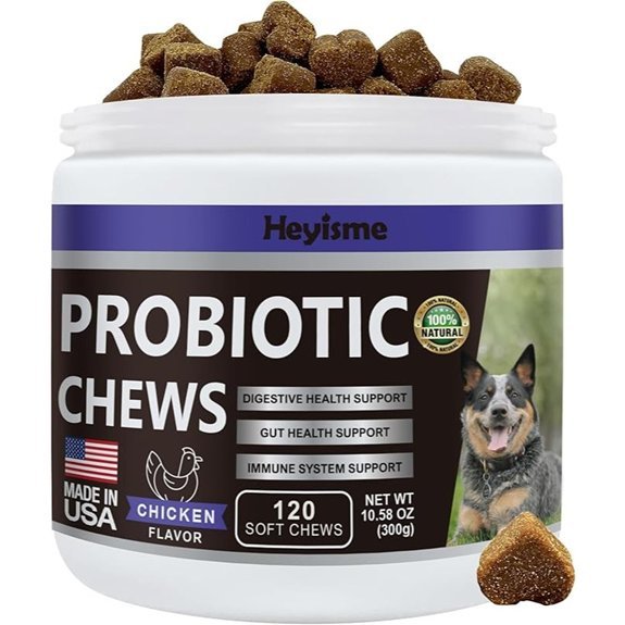 HEYISME Probiotics for Dogs (120 Chews)