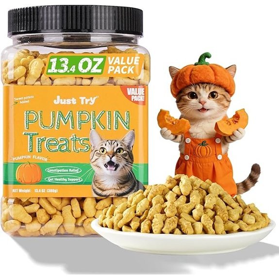Just Try Pumpkin Cat Treats for Digestive Support
