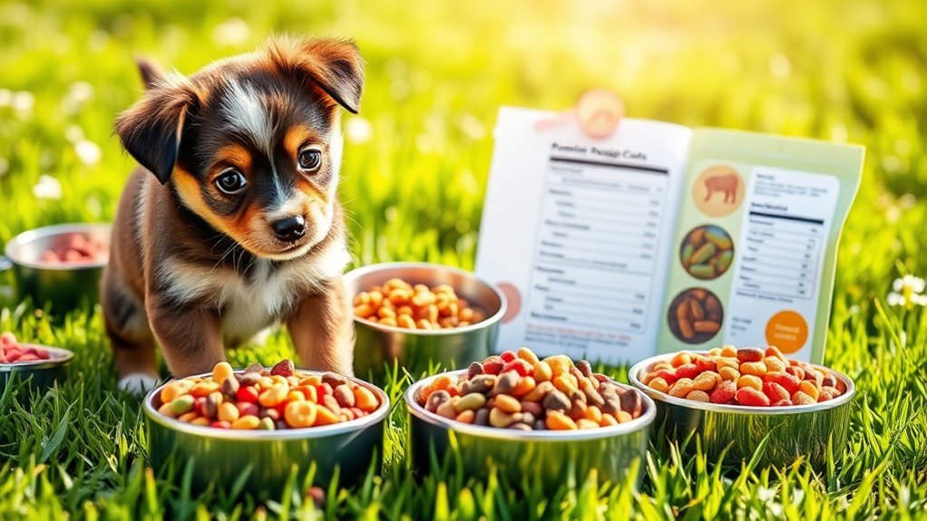 puppy food selection factors