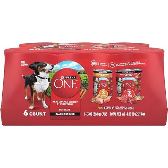 Purina ONE Wet Dog Food Variety Pack (6 Cans)