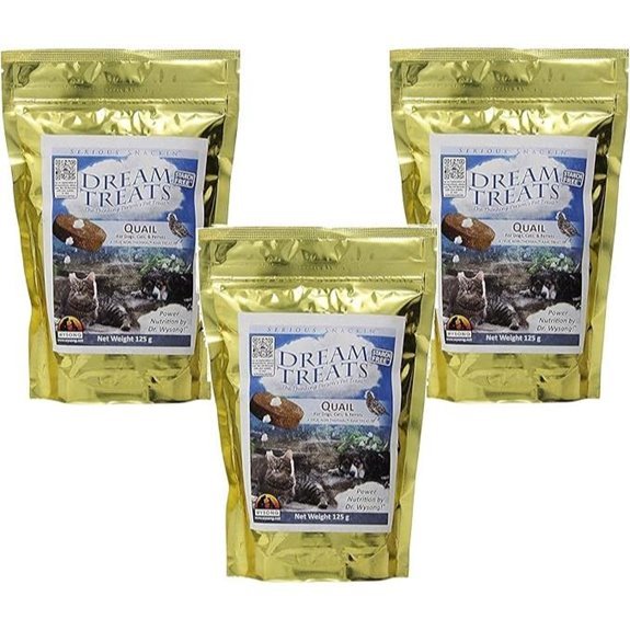 Wysong Dream Treats Quail- for Dogs/Cats/Ferrets - Raw Food - 4.9 Ounce Bag