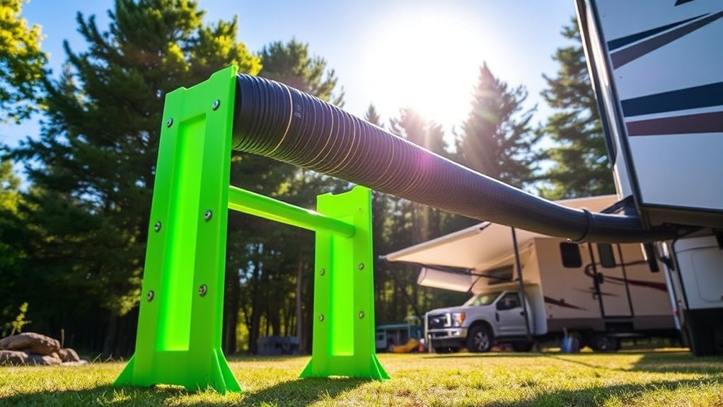 reliable sewer hose support