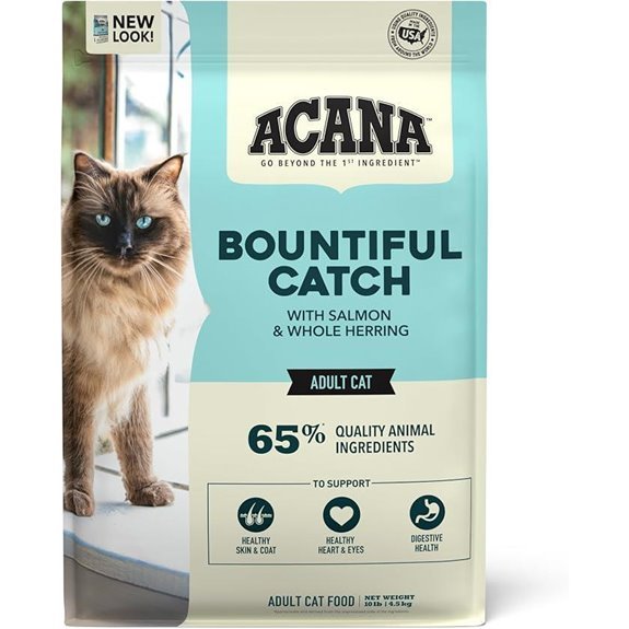ACANA Dry Cat Food Bountiful Catch Salmon Catfish and Herring 10lb Bag