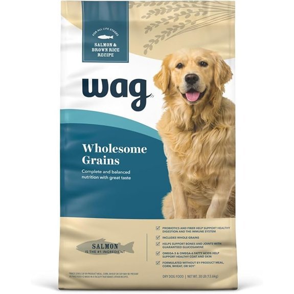 Wag Wholesome Grains Dry Dog Food with Salmon