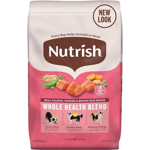 Nutrish Salmon Dry Dog Food 26 Pound Bag