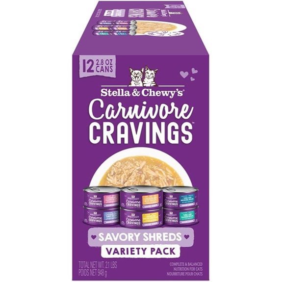 Stella & Chewy’s Savory Shreds Cat Food Variety Pack